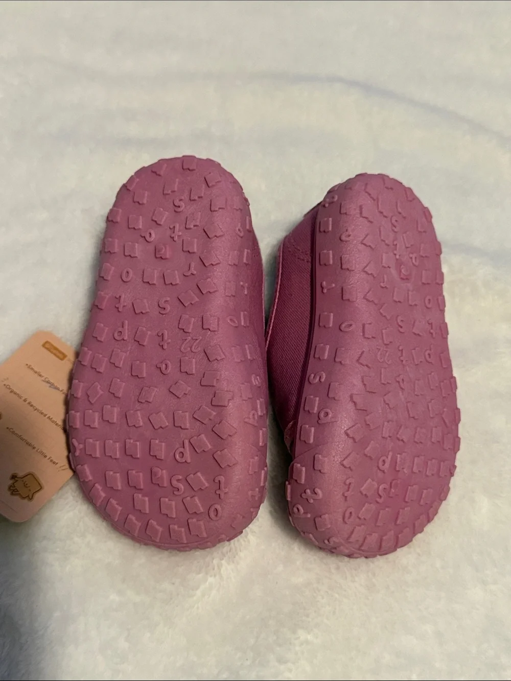 Pink Kids Walker Shoes with Hook-and-Loop Straps